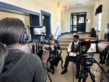 Clyburn Interview with KMMSA 8th Grade Students 